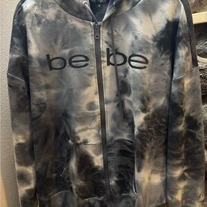 Bebe Tie-Dye Zip-Up Hoodie